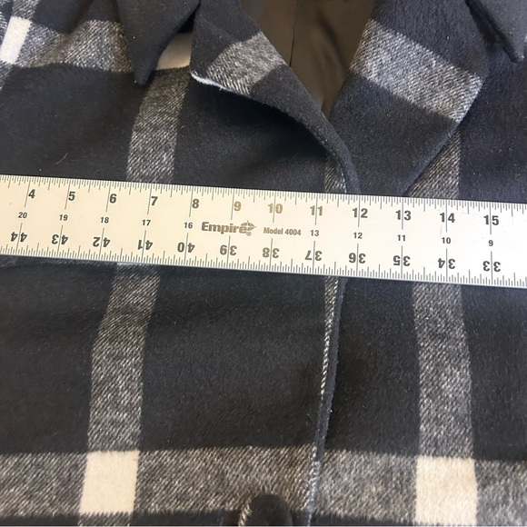 Finders Keepers Revolve Windowpane Plaid Women's Large Black And White Jacket - Picture 9 of 13